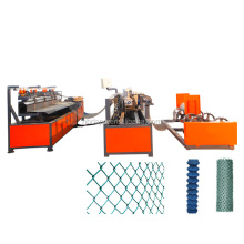 Single galvanized wire black wire mesh chain link fence mesh weaving machine